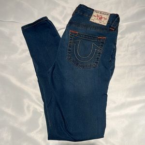 True Religion Women’s Mid Rise Skinny Jeans